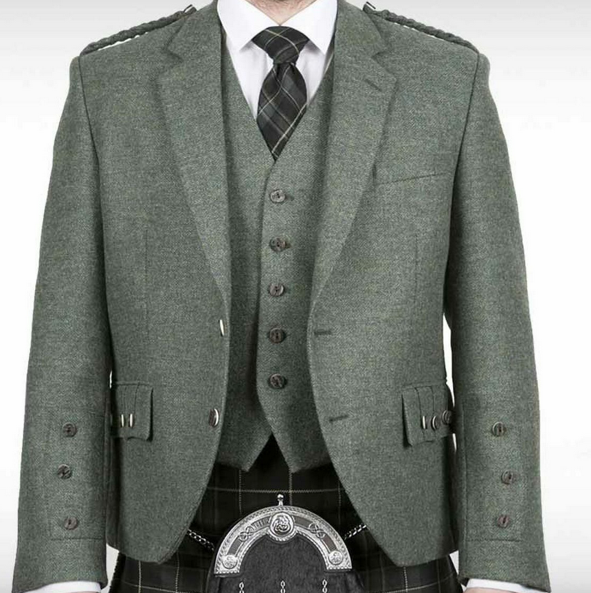 Pride Dark Green Crail Jacket & Waistcoat