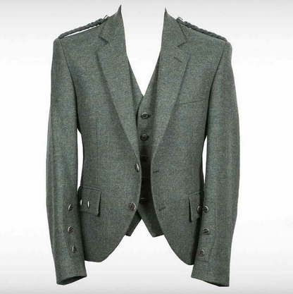 Pride Dark Green Crail Jacket & Waistcoat