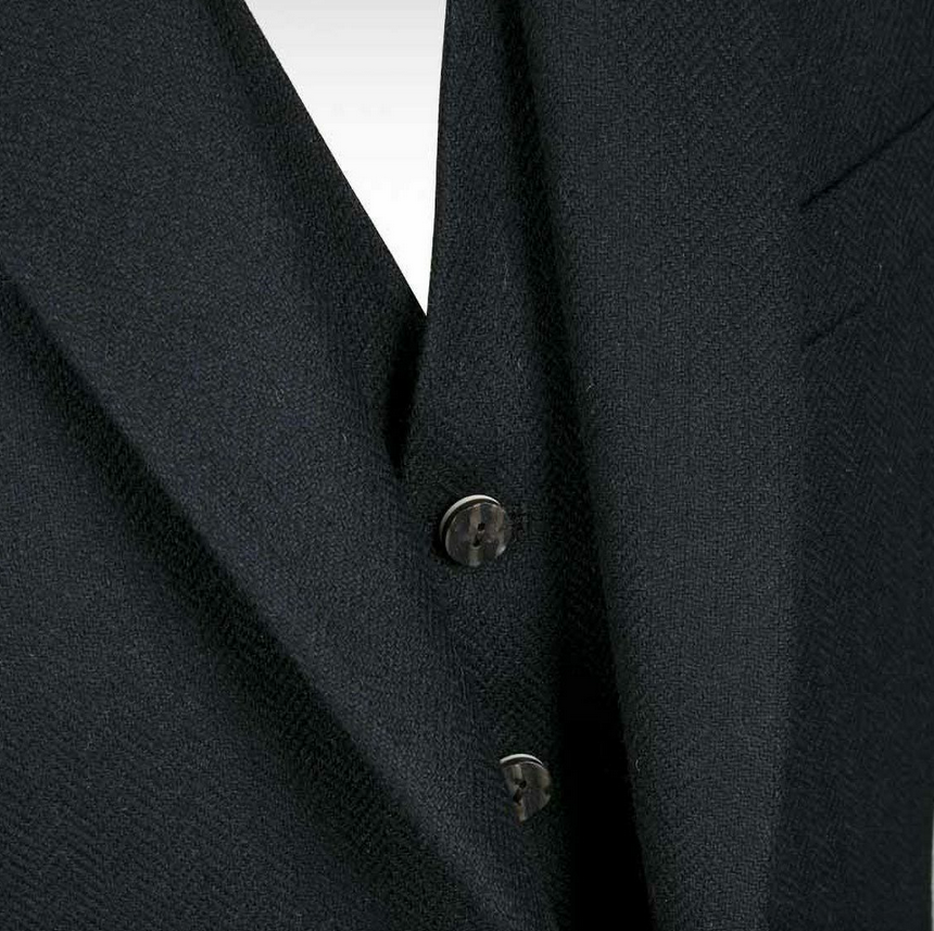 Pride Black Herringbone Crail Jacket & Waistcoat