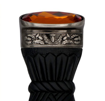 Celtic Knotwork Clan Crest Sgian Dubh - A-C Clans