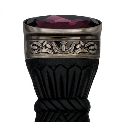 Celtic Knotwork Clan Crest Sgian Dubh - A-C Clans