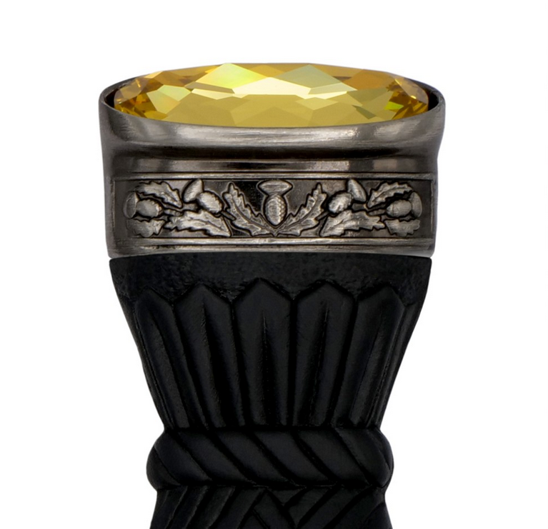 Celtic Knotwork Clan Crest Sgian Dubh - A-C Clans