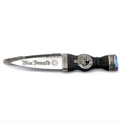 Celtic Knotwork Clan Crest Sgian Dubh - A-C Clans