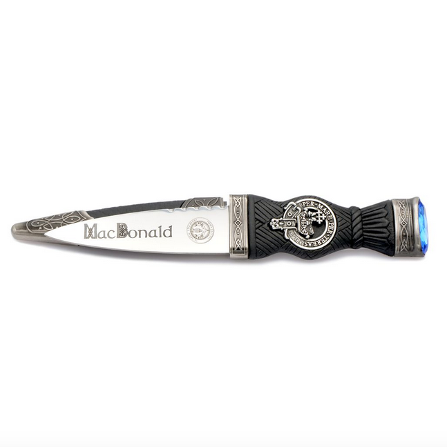 Celtic Knotwork Clan Crest Sgian Dubh - A-C Clans
