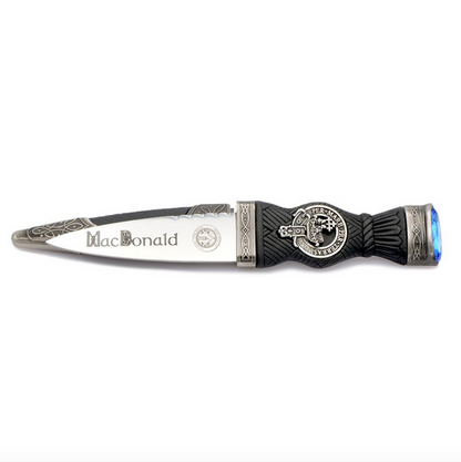 Celtic Knotwork Clan Crest Sgian Dubh - A-C Clans