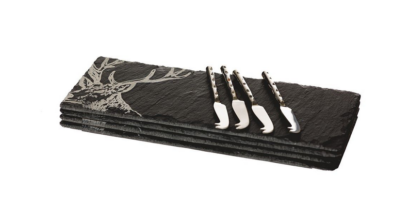 Stag Mini Cheeseboard Set Of 4