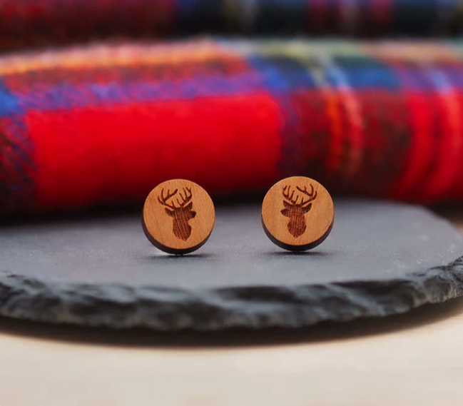 Stag Stud Earrings
