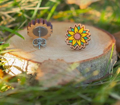 Sunflower Stud Earrings