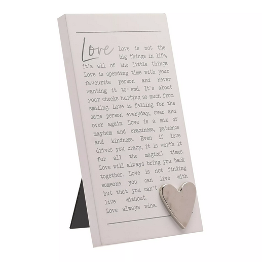 Love - Moments Plaque