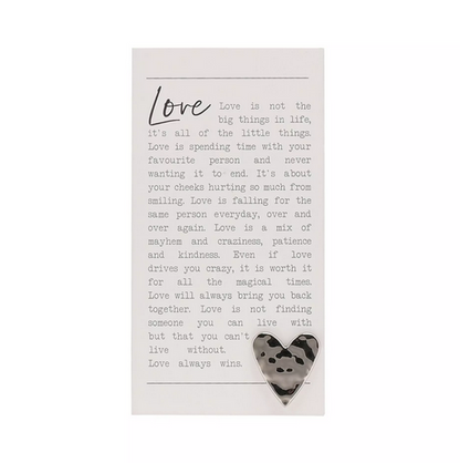 Love - Moments Plaque