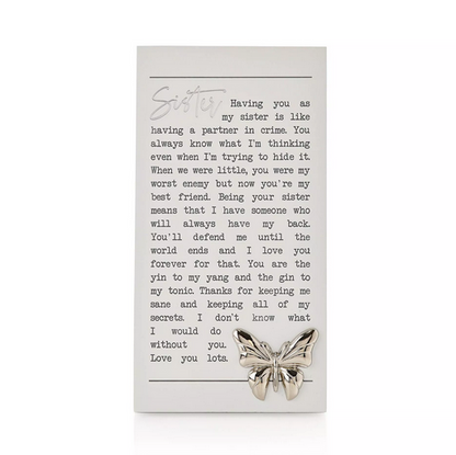 Sister - Moments Plaque