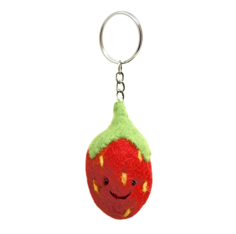 Felt Bag Buddy - Strawberry