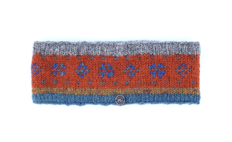Flower Tick Headband - Orange