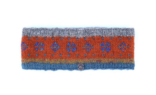 Flower Tick Headband - Orange