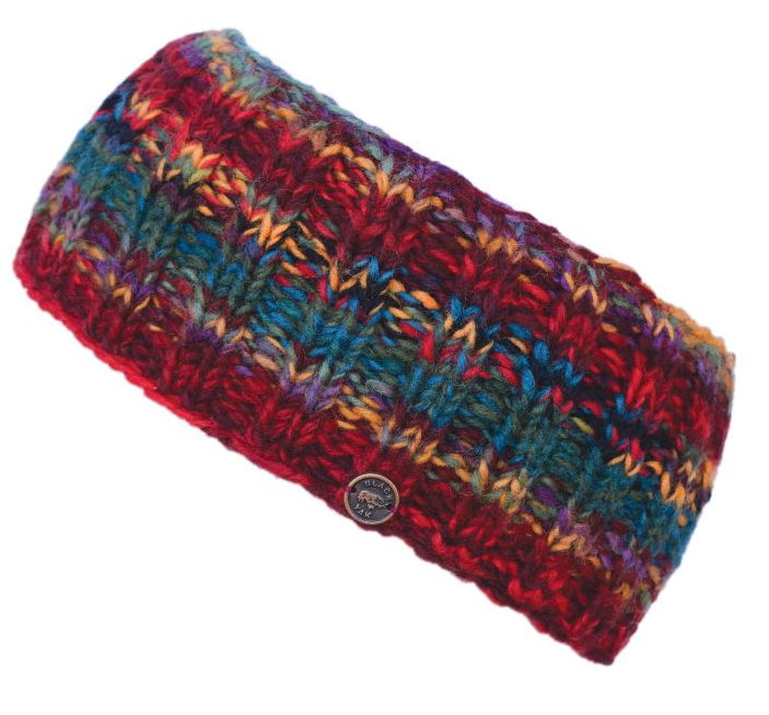 Unisex Electric Stripe Headband - Red