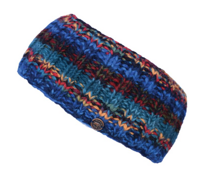 Unisex Electric Stripe Headband - Blue
