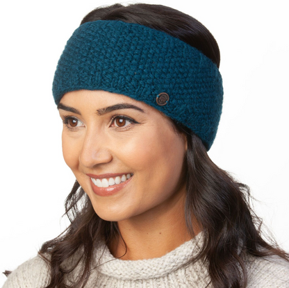 Unisex Moss Stitch Headband - Teal