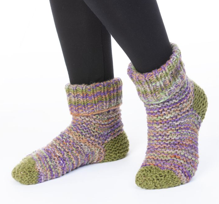 Electric Lounge Socks - Green