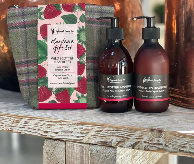 Highland Soap - Wild Raspberry Hand Care Gift Set