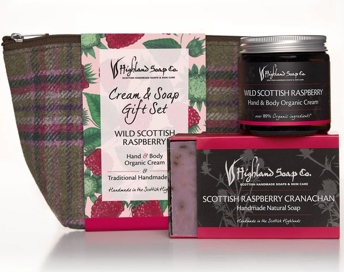 Highland Soap - Raspberry Soap & Cream Gift Set