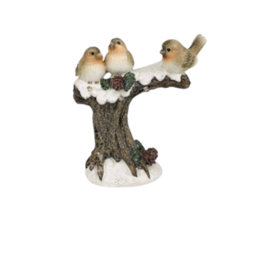 LED Robin Tree - 19cm