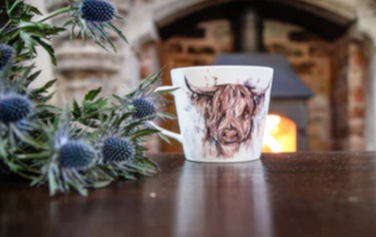 Hebrides Highland Cow China Mug