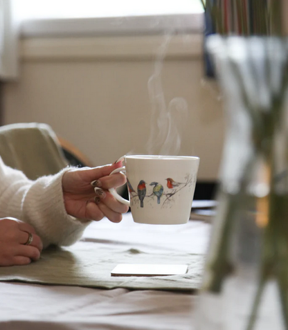 'The Lookout' British Birds China Mug