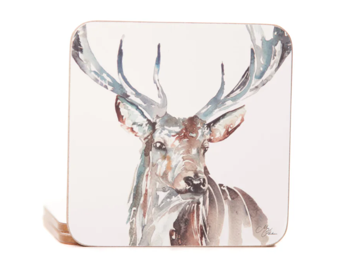 The Highlands Stag Coasters (4)