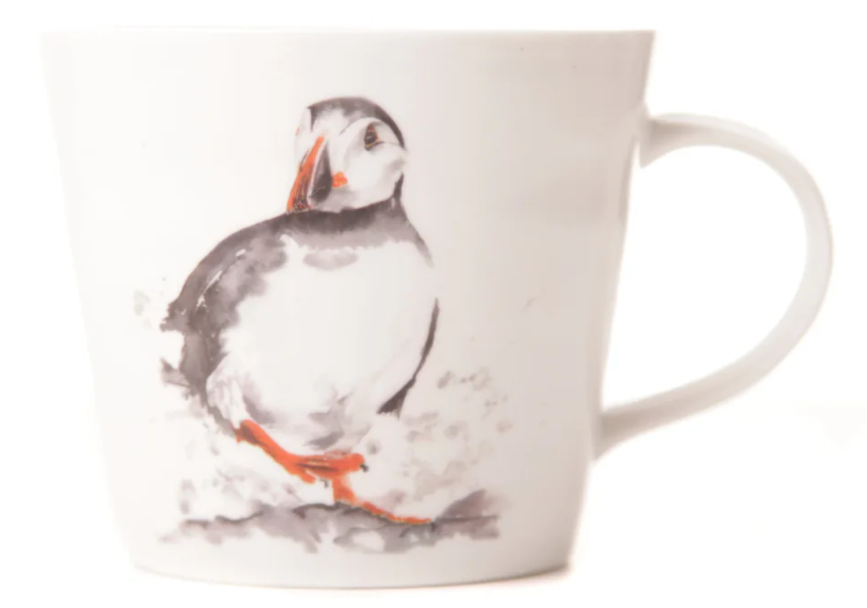 'The Coast' Puffin China mug