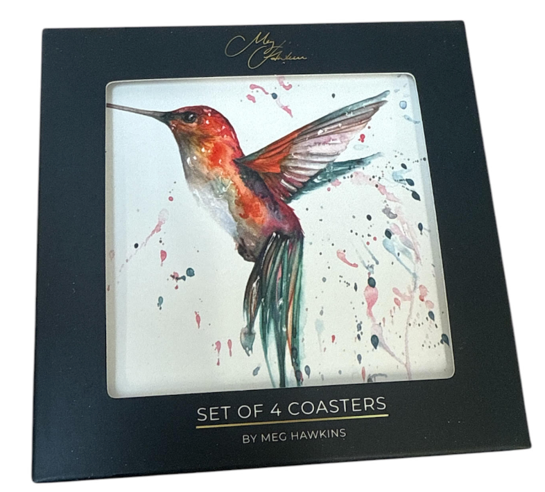 'The Rainforest' Hummingbird Coasters (4)