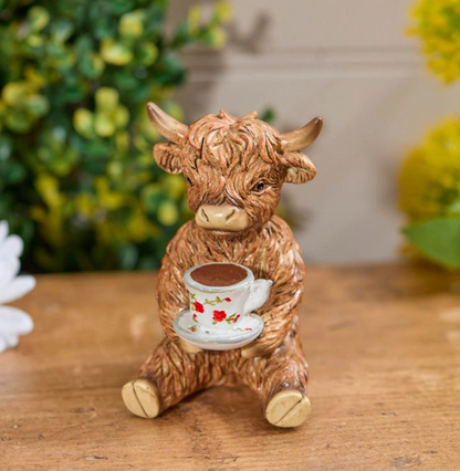 Teacup Highland Cow Ornament