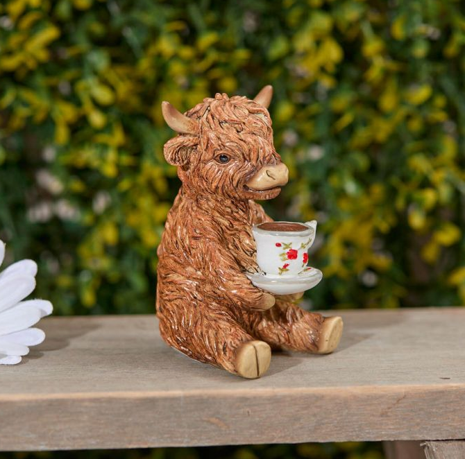Teacup Highland Cow Ornament