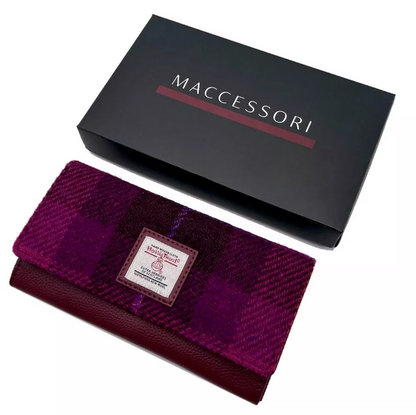 Maccessori_LadiesEnvelopePurse_PurpleCheck