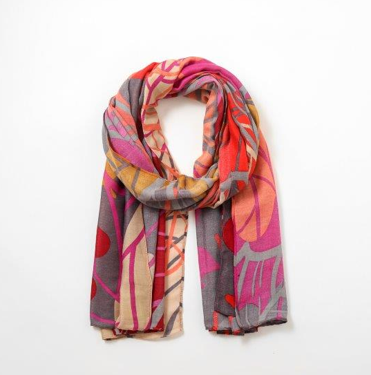 Autumn Leaves 26 Scarf - Mustard