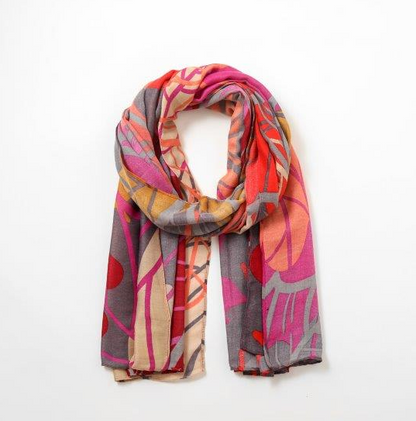 Autumn Leaves 26 Scarf - Mustard