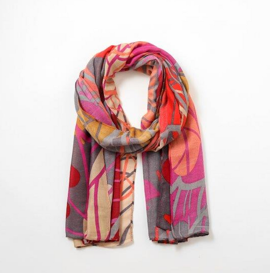 Autumn Leaves 26 Scarf - Mustard
