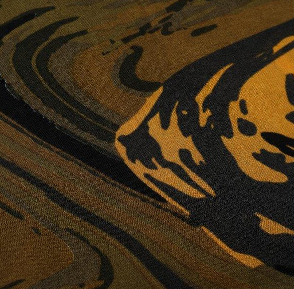 Abstract Print 26 Scarf - Olive