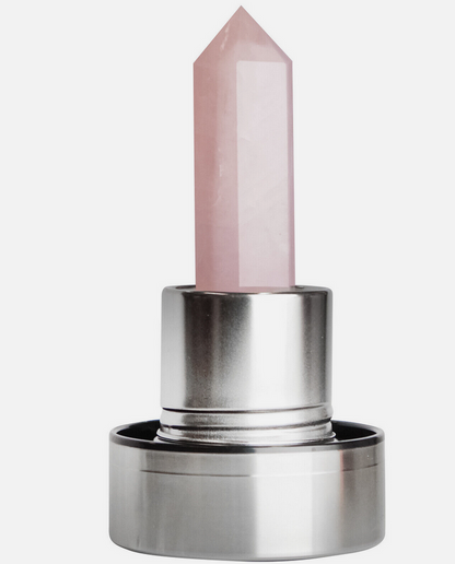 Love & Positivity Crystal Glass Water Bottle