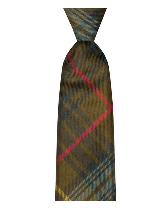 Tartan Neck Tie - Stewart Hunting Weathered