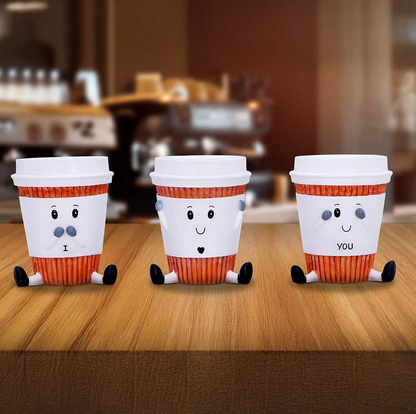 Three Wise Coffee Cups