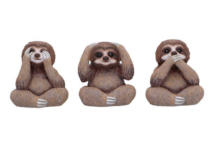 Three Wise Sloths