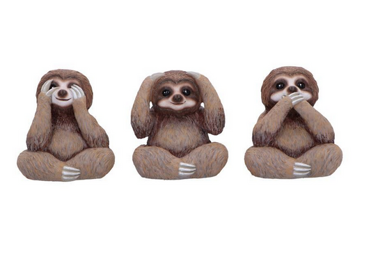 Three Wise Sloths