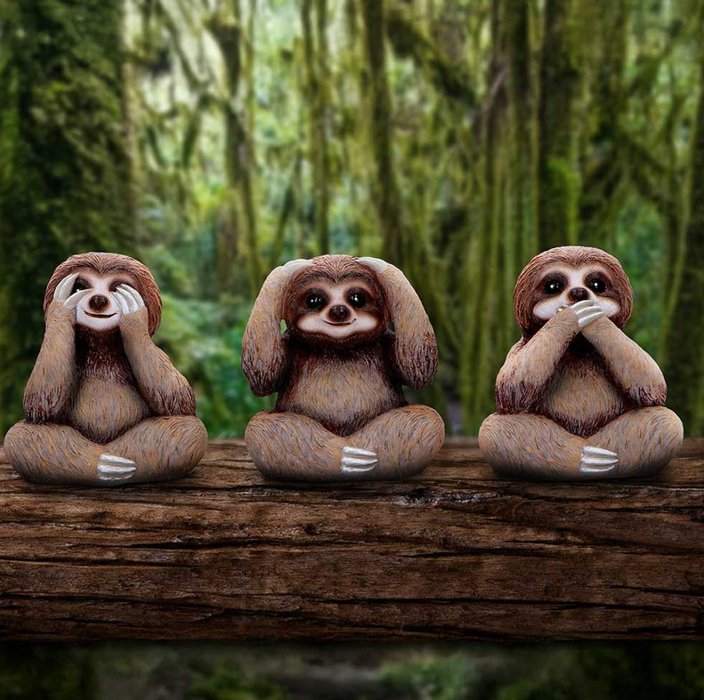 Three Wise Sloths