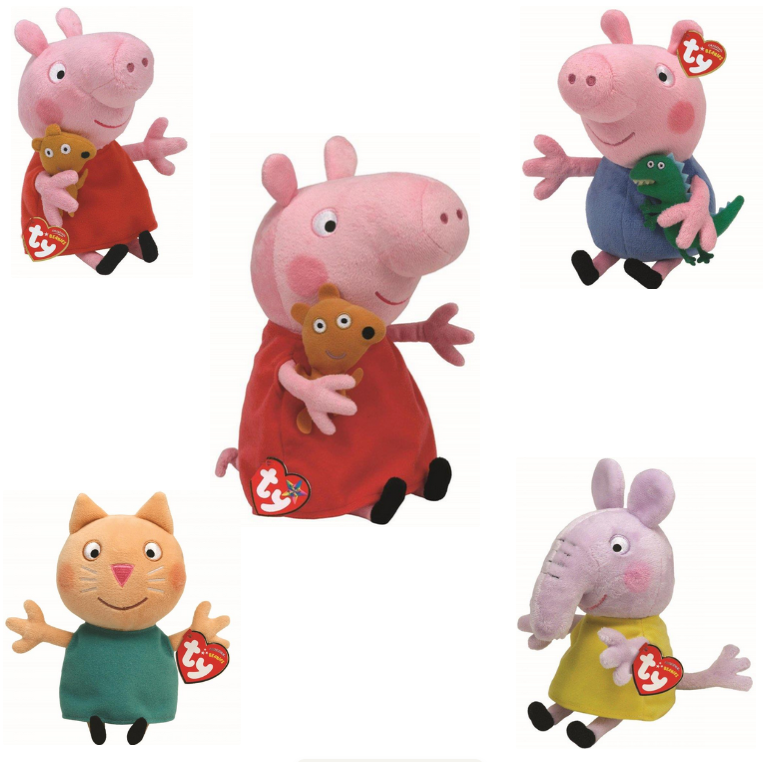 TY Peppa Pig Characters - Beanie Babies