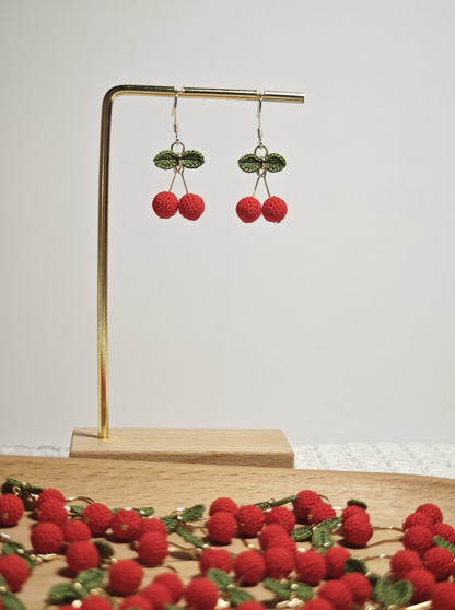 Miss Peachy Cherry Earrings