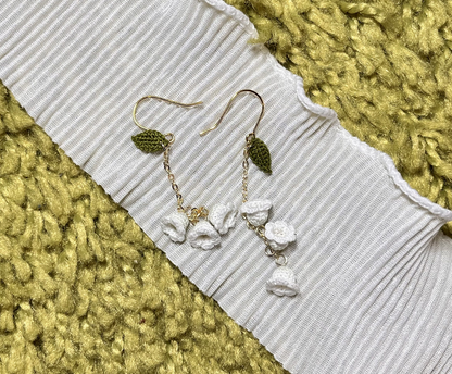 Miss Peachy Bell Flower Earrings - Long