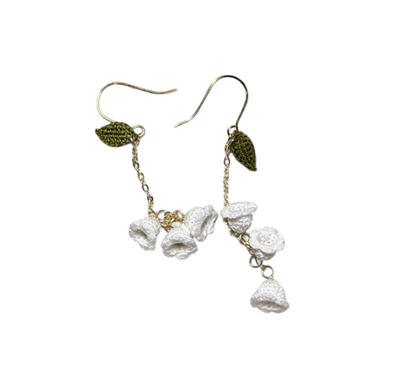 Miss Peachy Bell Flower Earrings - Long