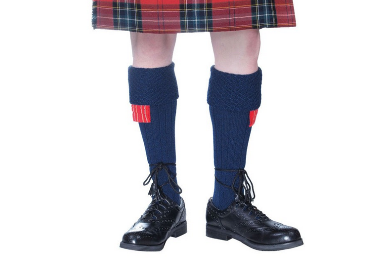 Lomond Blue Piper Socks