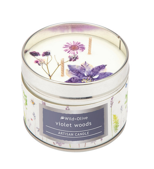 Violet Woods Artisanal Candle