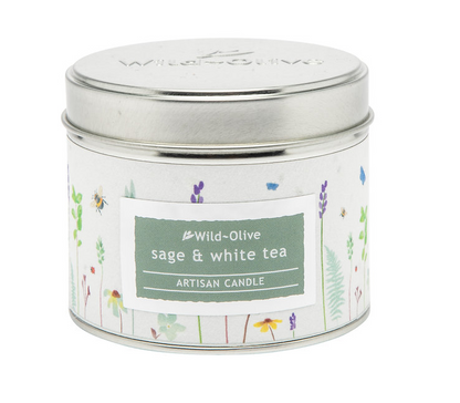 Sage And White Tea Artisanal Candle